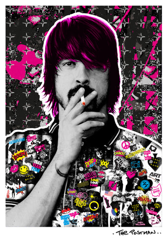 The Postman - Dave Grohl (A3 Hand-Finished Print)