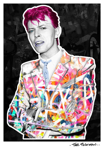 The Postman - David Bowie (A3 Hand-Finished Print)