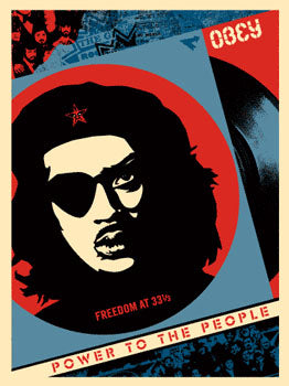 Shepard Fairey - Freedom - Signed Screenprint