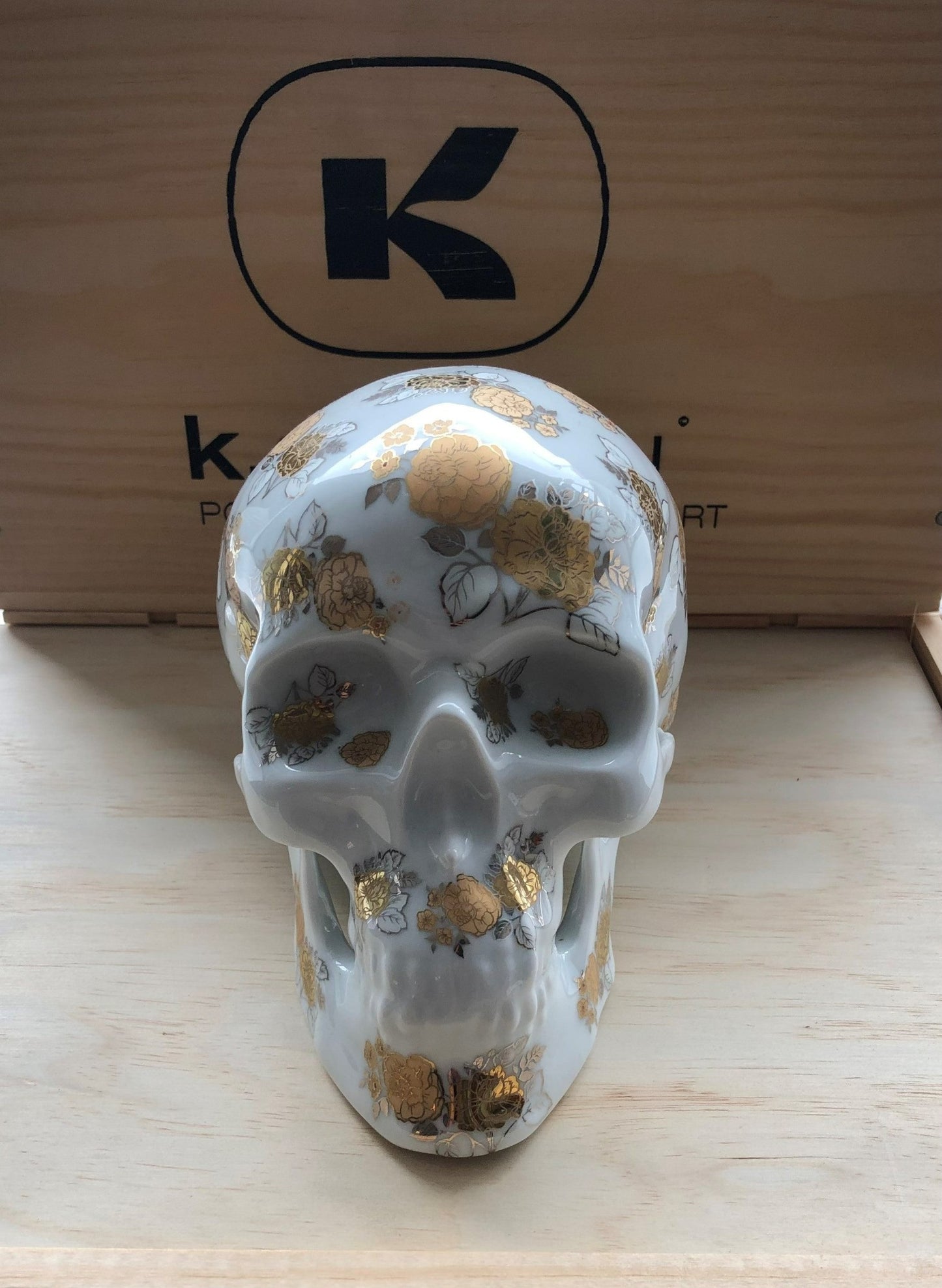 NOON - Skull Gold Flowers