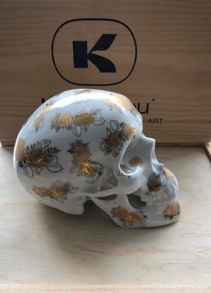 NOON - Skull Gold Flowers