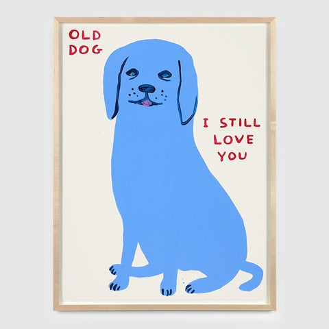 David Shrigley - Old Dog - Signed Screenprint