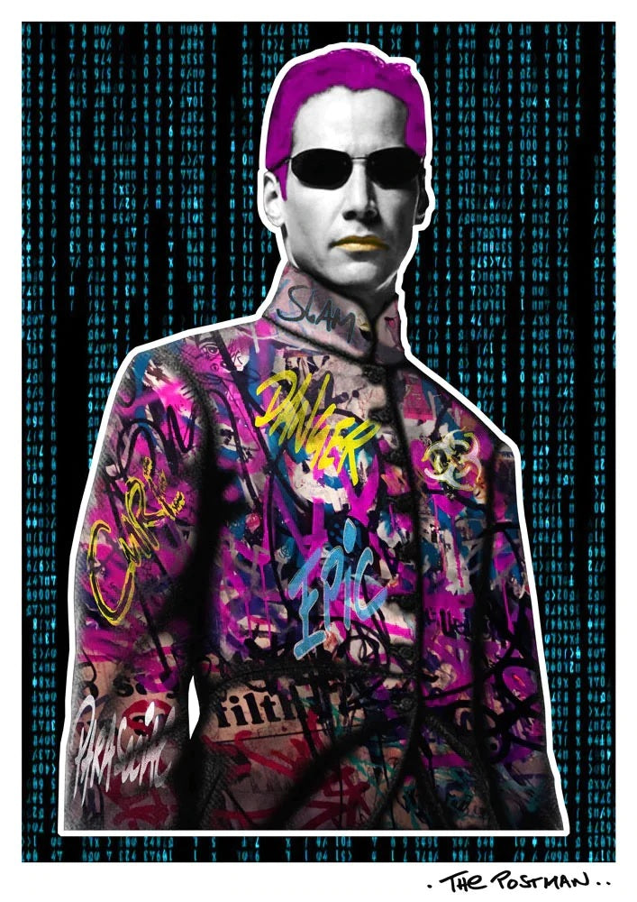 The Postman - Matrix (Keanu Reeves) (A3 Print)