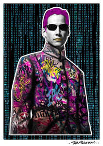 The Postman - Matrix (Keanu Reeves) (A3 Print)