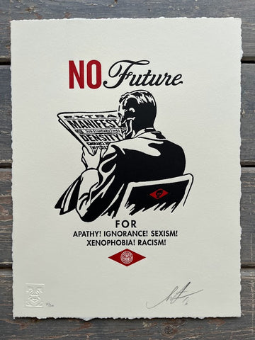 Shepard Fairey - No Future (Letterpress)
