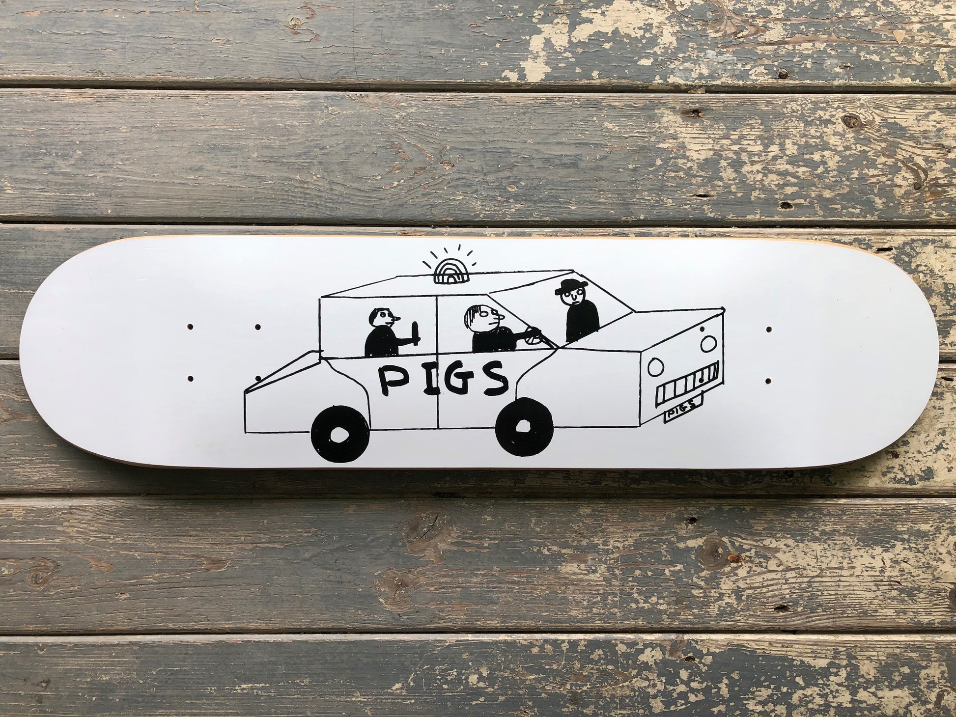 David Shrigley - Pigs Skate Deck