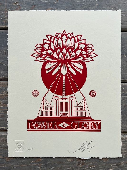 Shepard Fairey - Power & Glory (Letterpress)