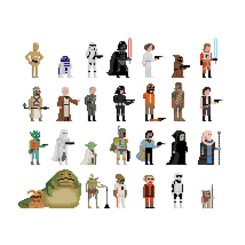 30 Squared - I Find Your Lack Of Pixels Disturbing - Signed Star Wars Print by Jim'll Paint It