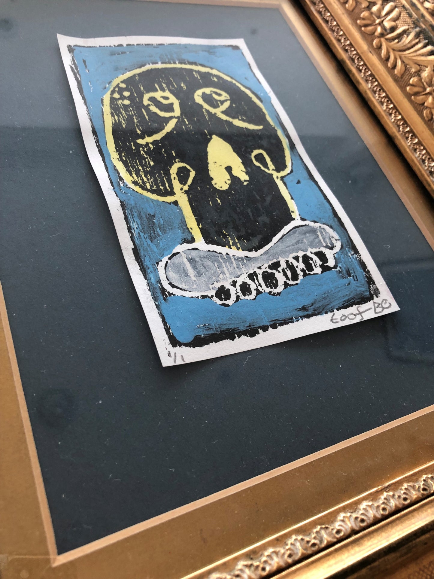 Sweet Toof  - Untitled (1/1 Framed Linocut)