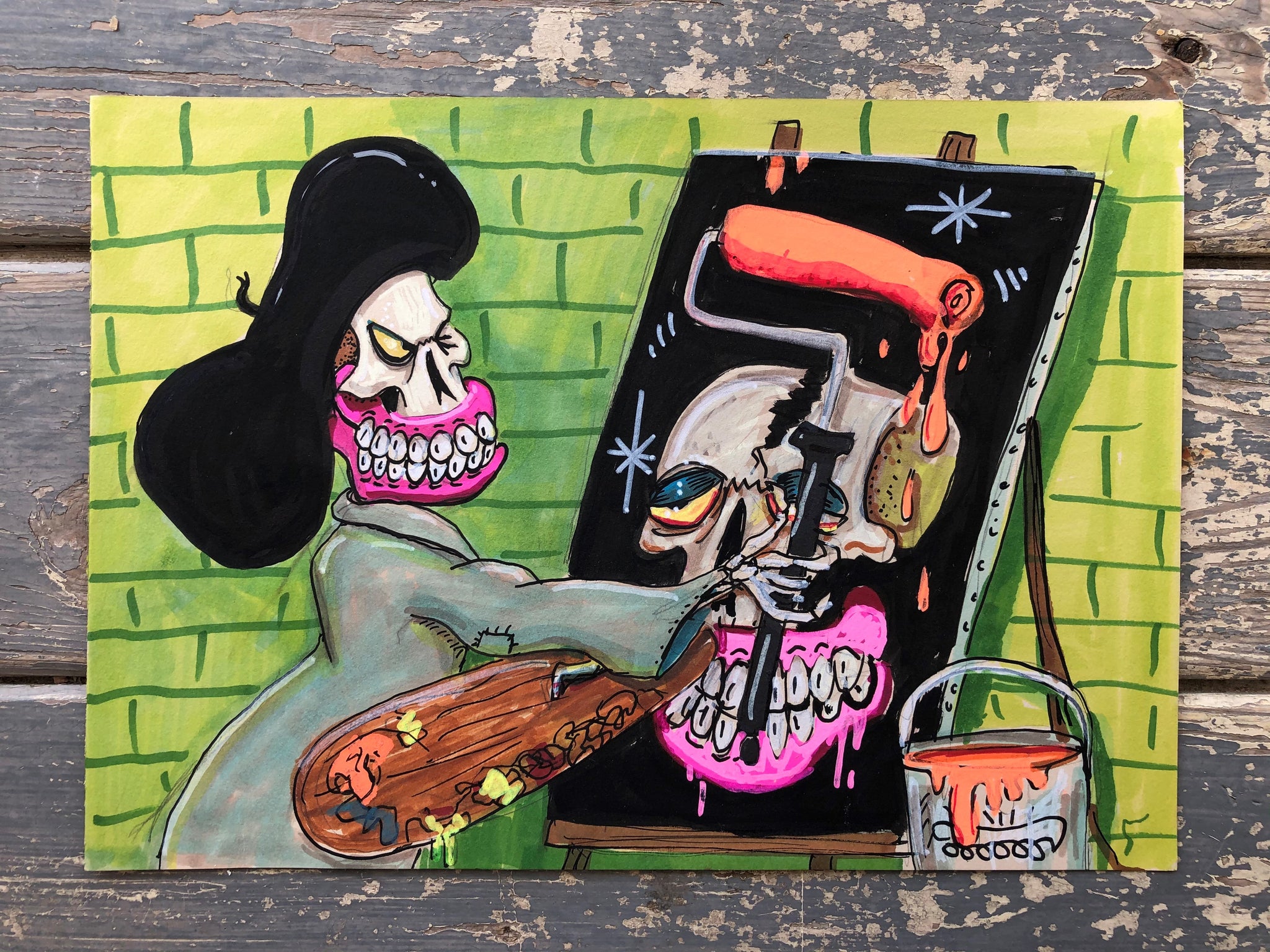 Sweet Toof  - Night Studio (Original Painting)