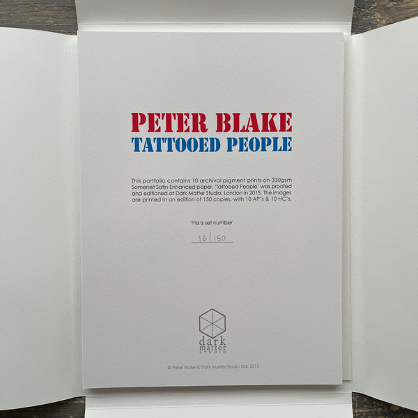 Sir Peter Blake - Tattooed People (Print Portfolio - 10 Signed Prints)