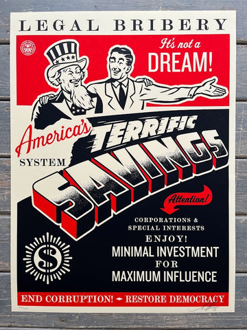 Shepard Fairey - America's Savings