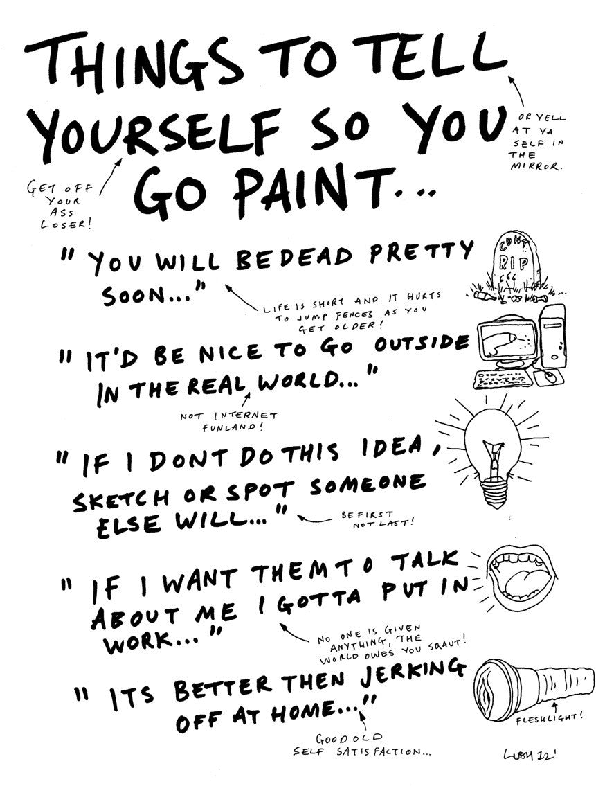 Lush Graffiti Melbourne Australia - Original Signed Drawing / Print. As seen at Dismaland!